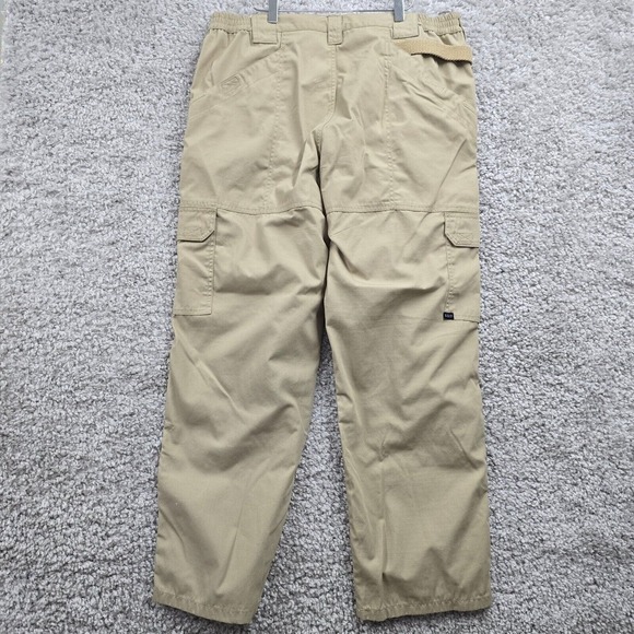 5.11‎ Tactical Taclite Pro Pants 38x30 Beige Ripstop Cargo Utility Workwear READ - Picture 4 of 14